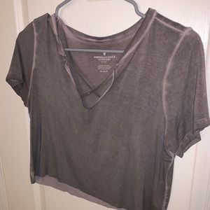 Cropped soft tee